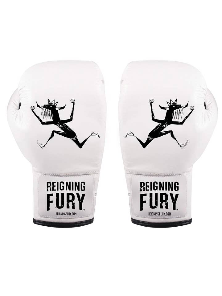 16oz. LACE-UP BOXING GLOVES for wholesale by Reigning Fury