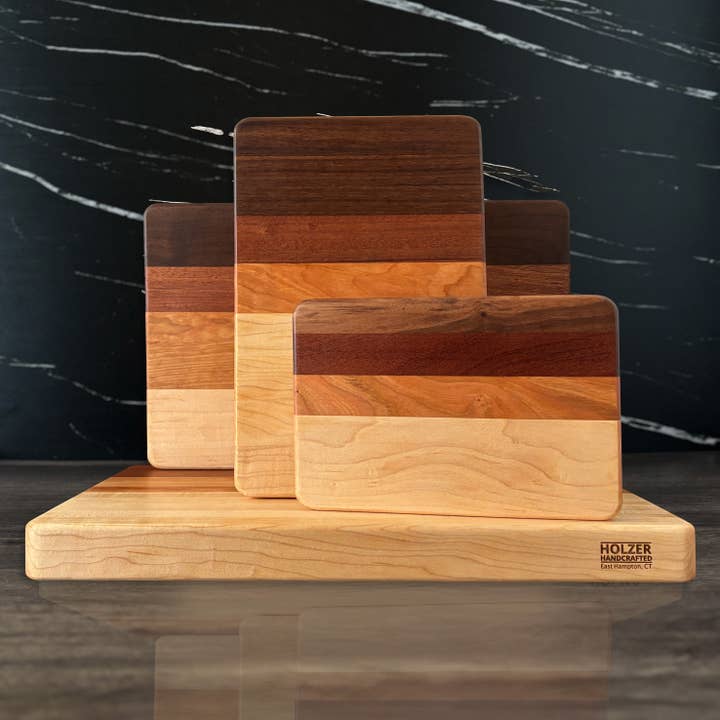 Hardwood Cutting Board | Maple, Cherry, Sapele, Walnut | Choose a Size | Handmade by Holzer Handcrafted for wholesale by Holzer Handcrafted ®