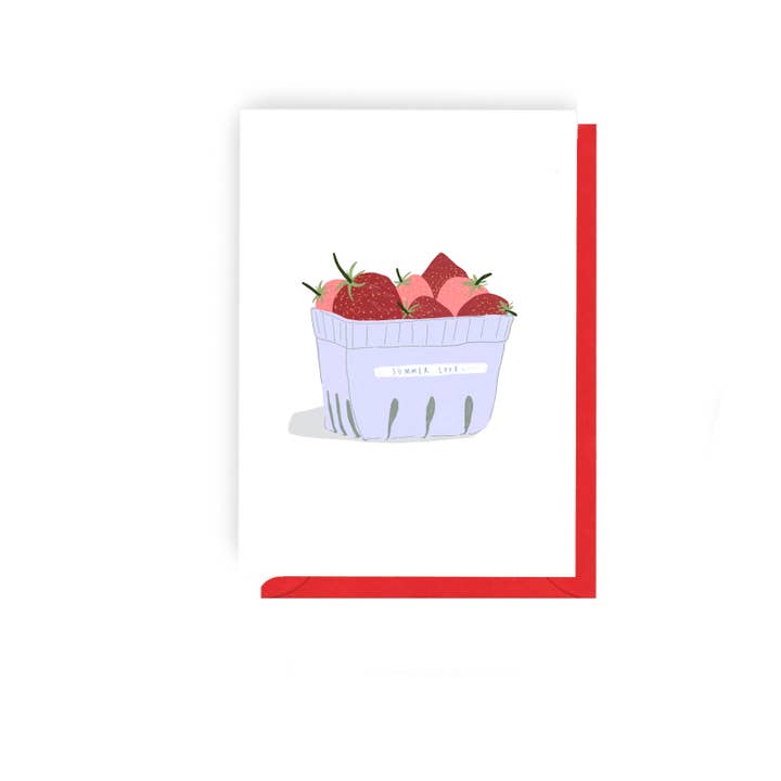 Summer Love - illustrated Love Card for wholesale by Olive and Clive