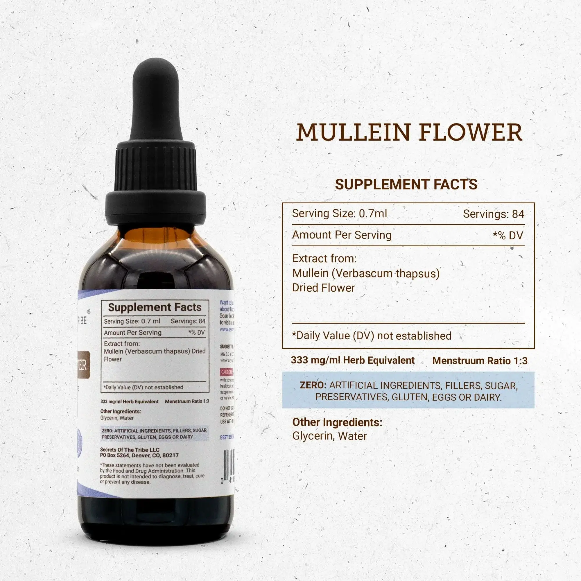 Secrets Of The Tribe - Wholesale Tincture - Mullein Flower Tincture1