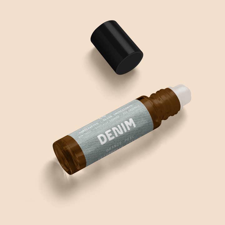 DENIM - Roll-On Perfume for wholesale by Bombae + Co | Candles - Tallow - Perfumes