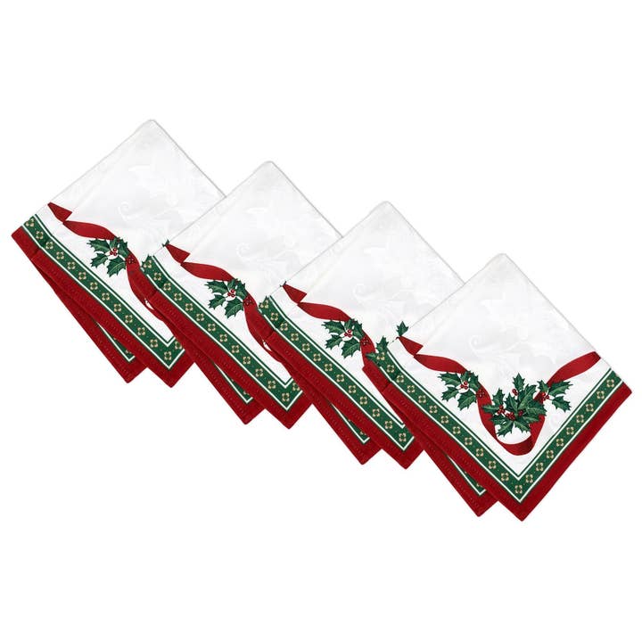 Villeroy & Boch Toy's Delight Holiday Napkin, 4 Pc. - 17x17 for wholesale by Threadmade Home