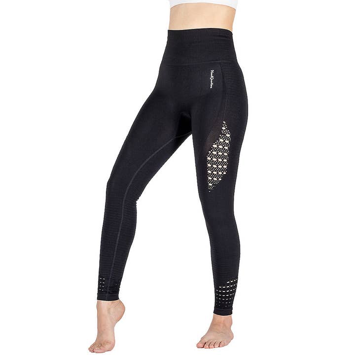 Leggings ad alta compressione Headquarters Nero per la vendita all'ingrosso da parte di HeadQuarters Clothing