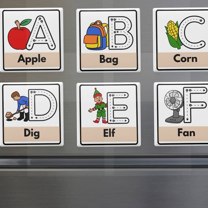 Custom Alphabet Magnets for Kids – Educational Fridge or Locker Letters – Learning Gift for Toddlers, Kids for wholesale by Embey Custom Designs