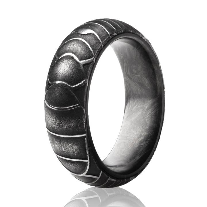 Sanskriet damaststaal met gesmeed koolstofvezel interieur voor wholesale door Carbon6