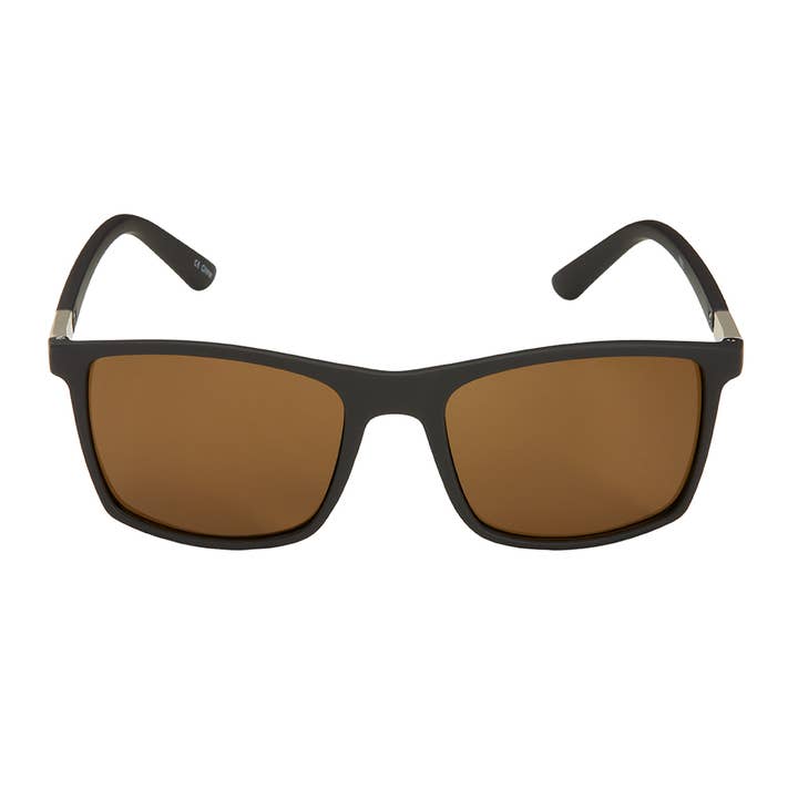 Blue Gem Sunglasses Inc - Wholesale Sunglasses - Men's - 1553 - 805 - Onyx and Tort Wrap Sunglasses