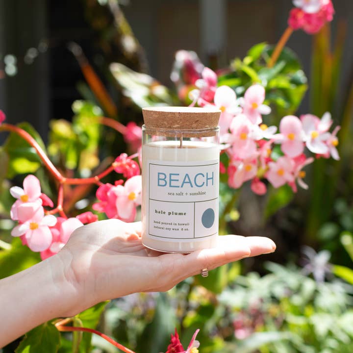 Hale Plume - Wholesale Jar/Filled Candle - BEACH Candle