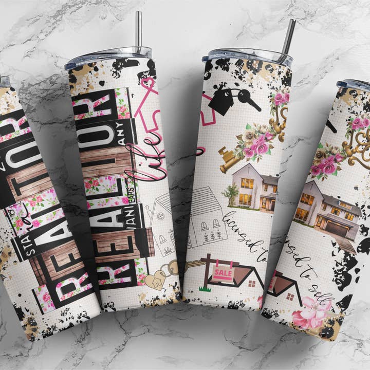 20 Ounce Tumbler~ Realtor for wholesale by Paxton's One Stop Shop LLC