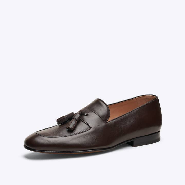40633/00 - Loafer de Pele Castanho Pele Masculino por atacado de Centenário
