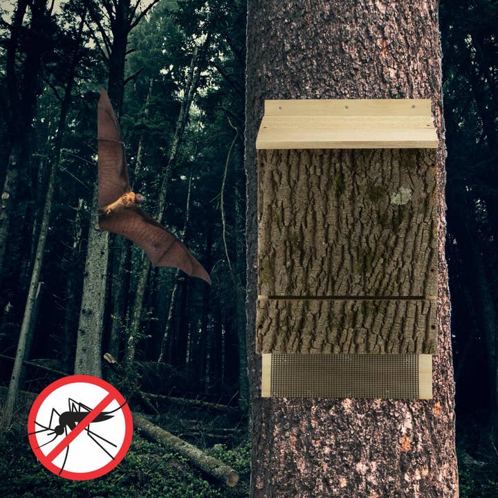 Kurated Korner - Wholesale Bird House - Uncle Dunkle's OBC Endorsed Wooden Bat House