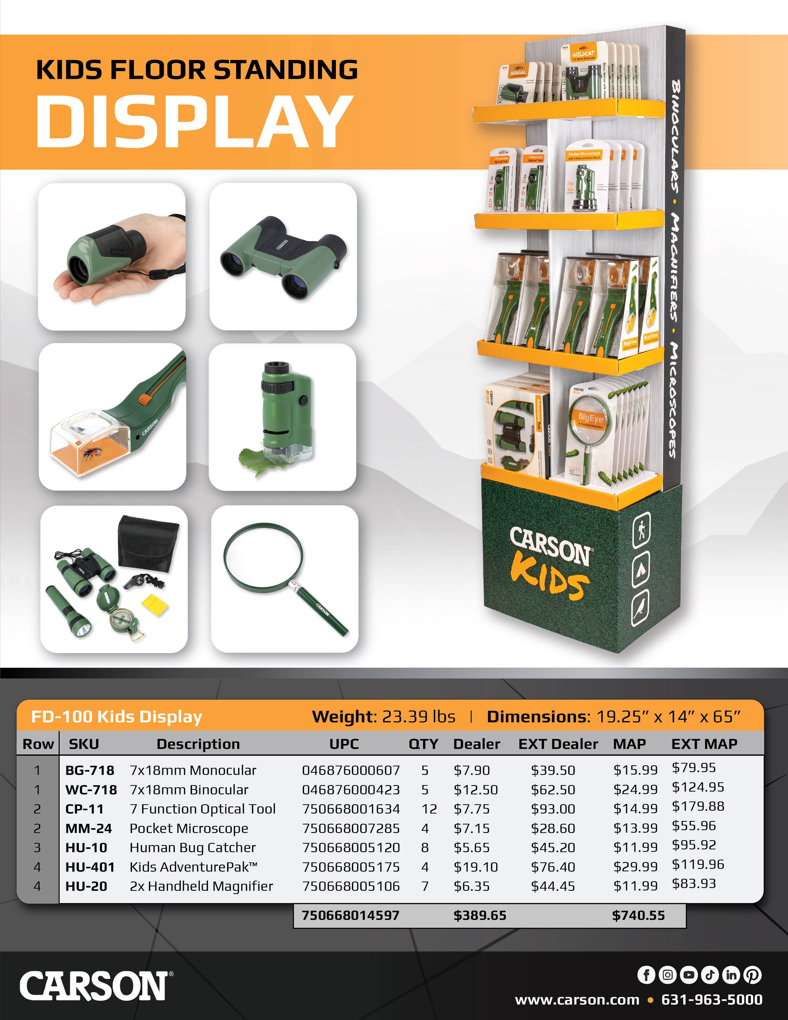 Carson - Wholesale Toy Set - Kids - Carson Kids, Floor-Standing Educational Toy Display - 45 Pcs7