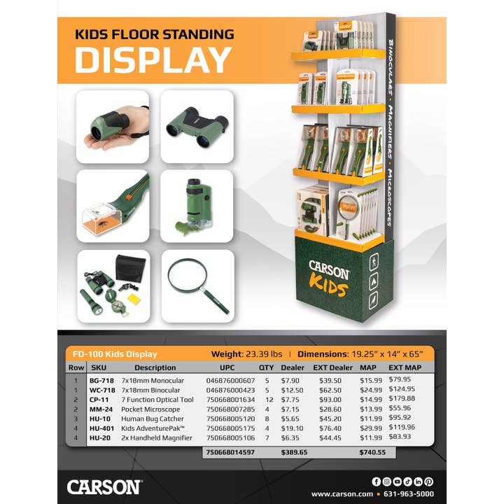 Carson - Wholesale Toy Set - Kids - Carson Kids, Floor-Standing Educational Toy Display - 45 Pcs7