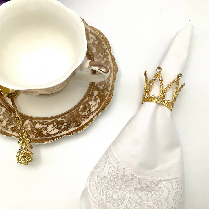 All Little Cute Things - Vendita all'ingrosso Anelli portatovagliolo - Portatovaglioli Bridgerton Diamond of the Season Tea Party
