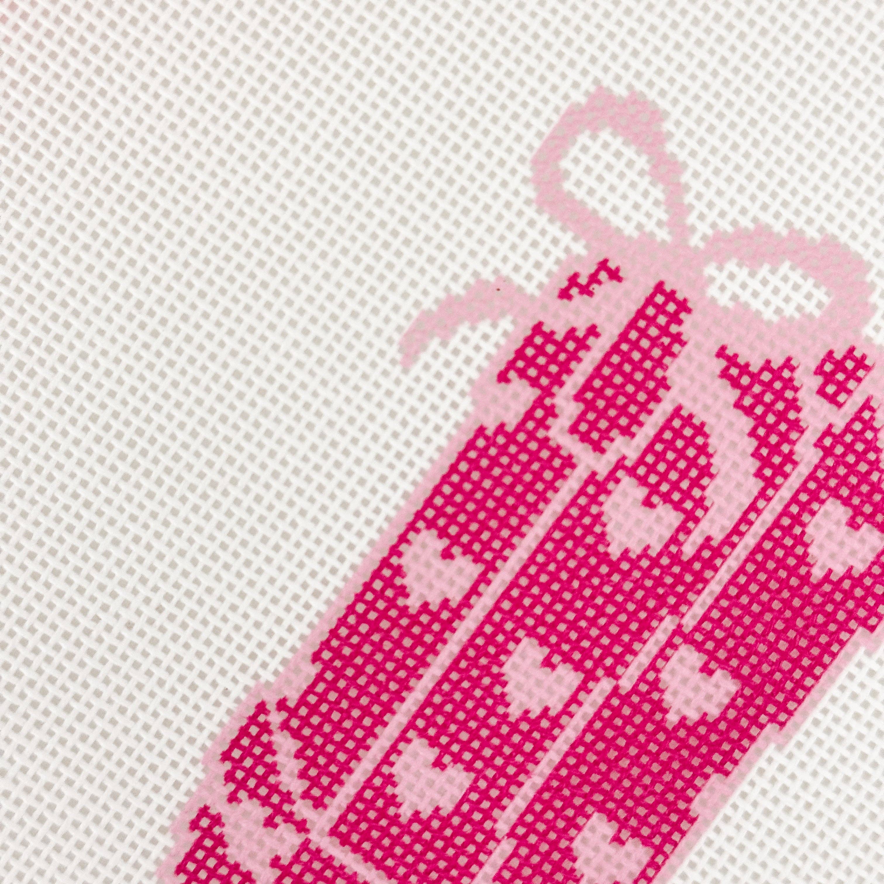 Cotswold Co Designs - Wholesale Embroidery/Cross Stitch Supplies - Hand-Painted Heart Coquette Cowgirl Boot Needlepoint Canvas | 4” Design | 18 Mesh Southern-Inspired Design2