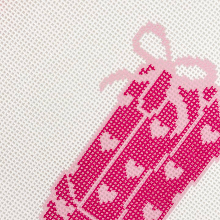 Cotswold Co Designs - Wholesale Embroidery/Cross Stitch Supplies - Hand-Painted Heart Coquette Cowgirl Boot Needlepoint Canvas | 4” Design | 18 Mesh Southern-Inspired Design2