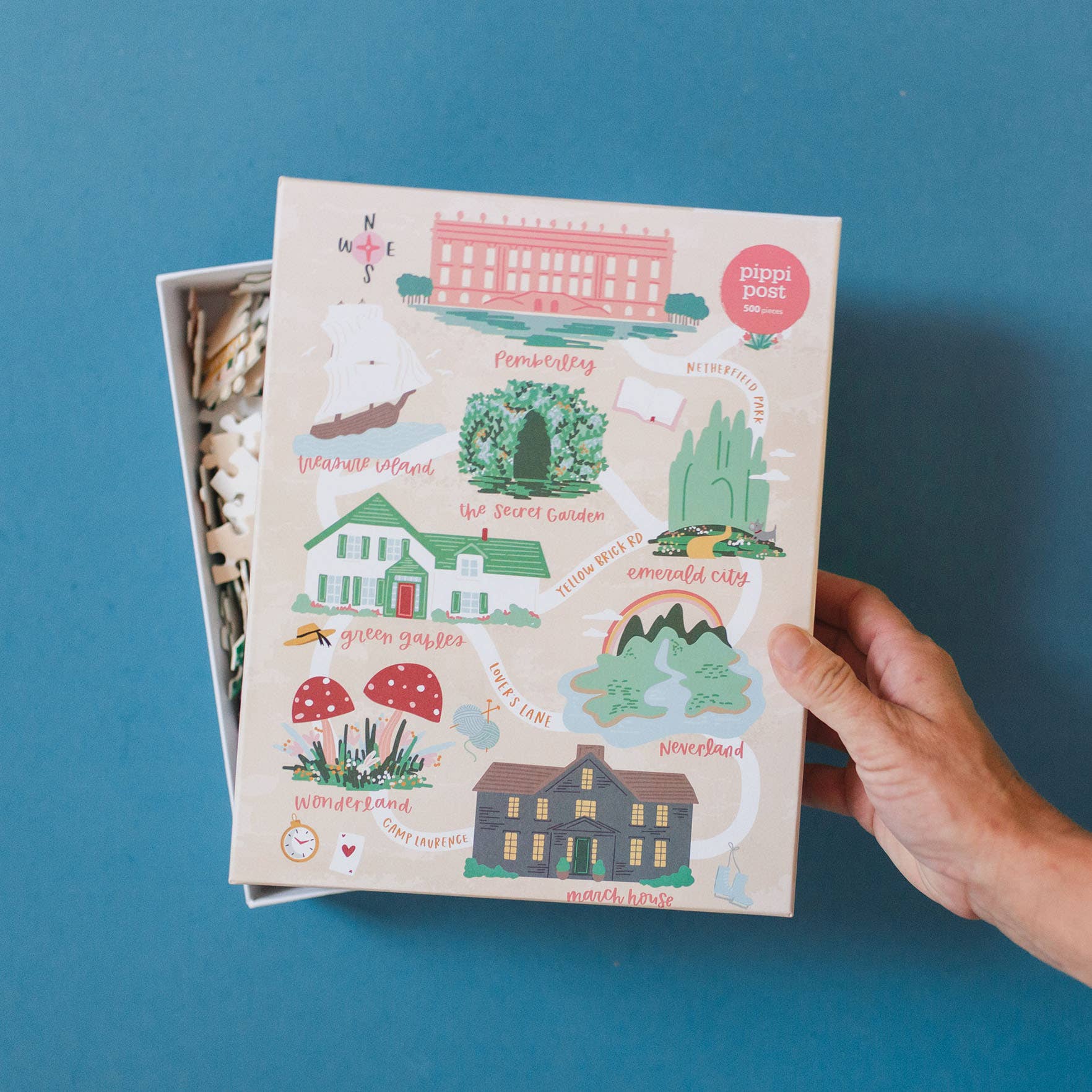 Pippi Post - Wholesale Puzzle - Kids - Literary Locations - 500 Piece Jigsaw Puzzle5