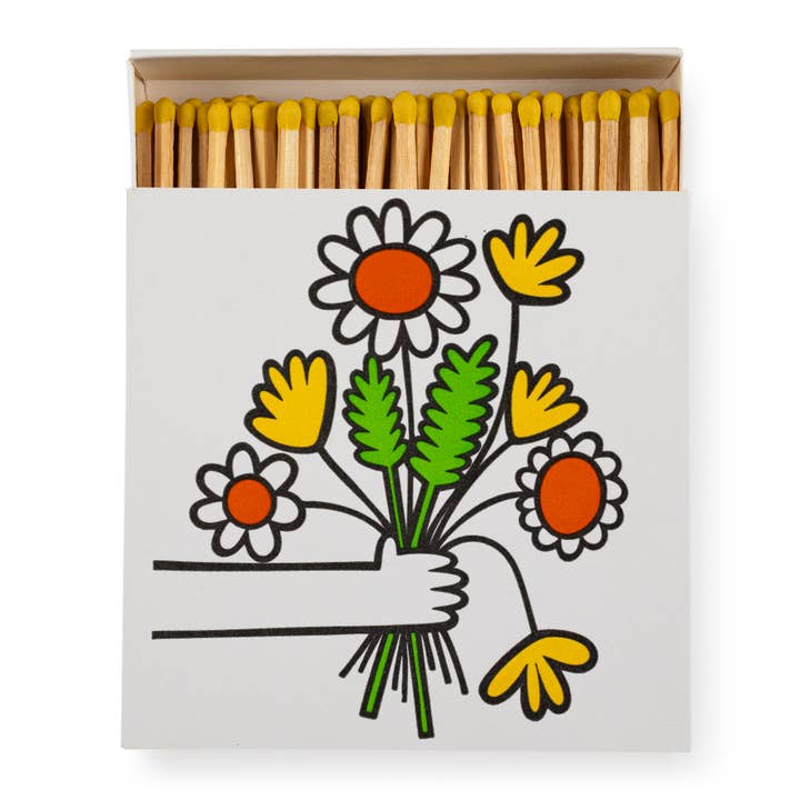 Bunch of Flower | Square Matchboxes for wholesale by Archivist Gallery | UK