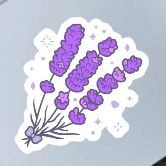 Lavenderdrömmar 2,5" vinylklistermärke för wholesale av Fable and Flame Co.