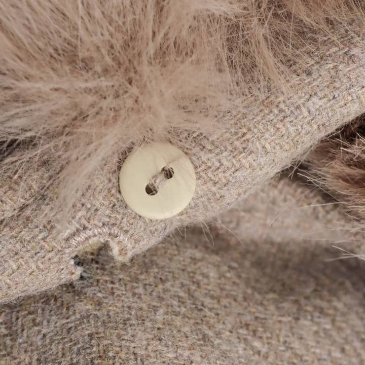 safistyle - Wholesale Fur/Faux Fur Coat - Women's - Longline Coat with Faux Fur Collar4