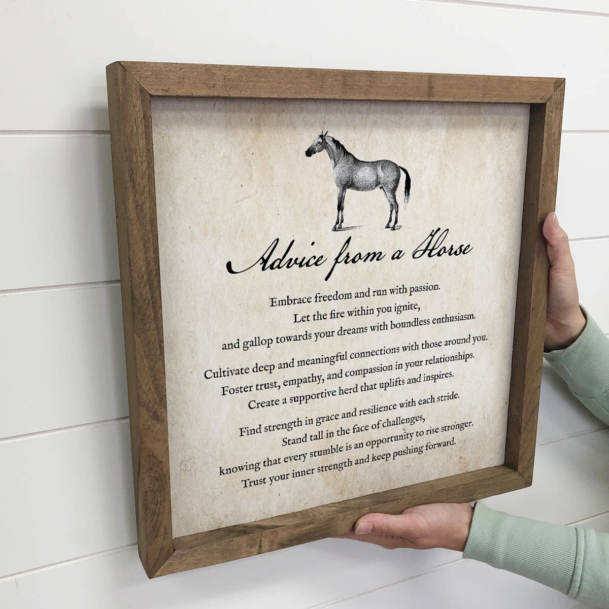 Hangout Home - Wholesale Sign - Advice From a Horse - Horse Wall Art - Farmhouse Wall Art2
