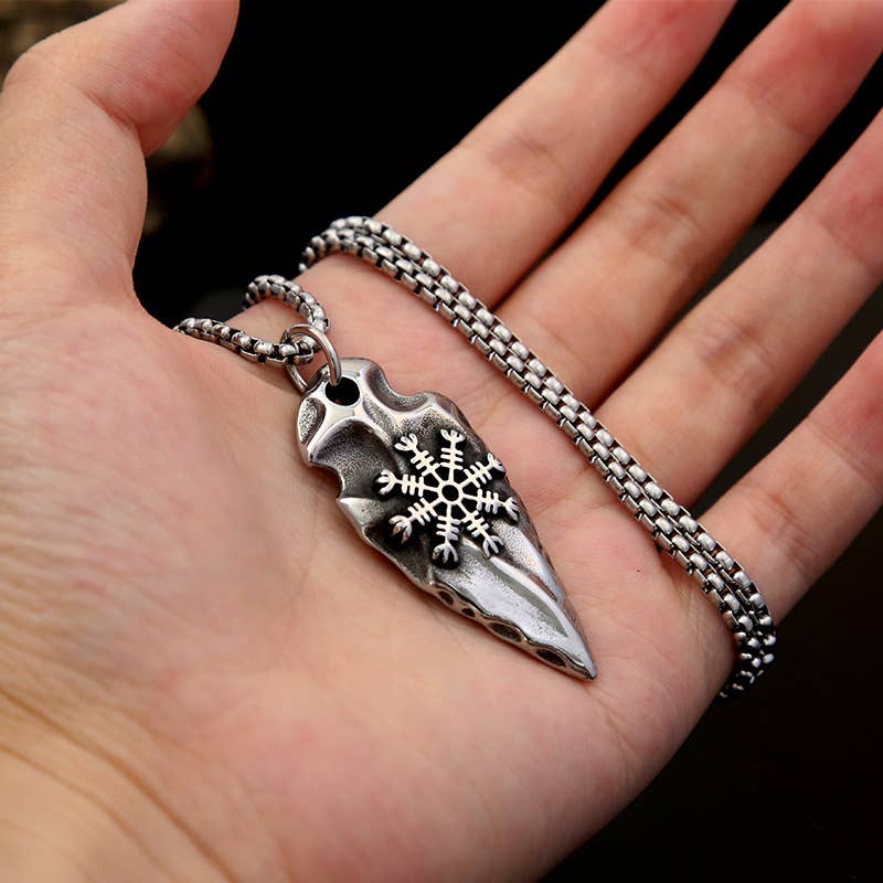 Gemcohub - Wholesale Pendant/Charm Necklace - Viking Style Arrow Rune Necklace3