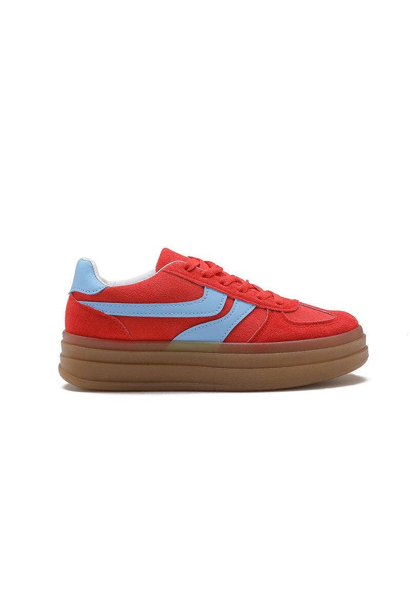 No Doubt Shoes – wholesale Lifestyle trainers – Women′s – WOMENS LACE UP GUM SOLE SIDE DETAIL CHUNKY SNEAKERS6