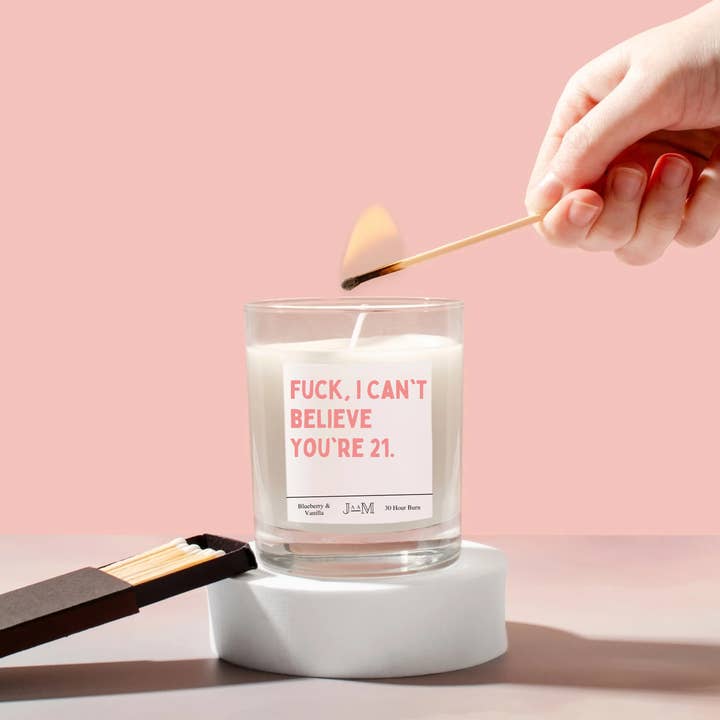 21st Birthday Candle Funny Cheeky Gift For 21st Birthday for wholesale by JaaM