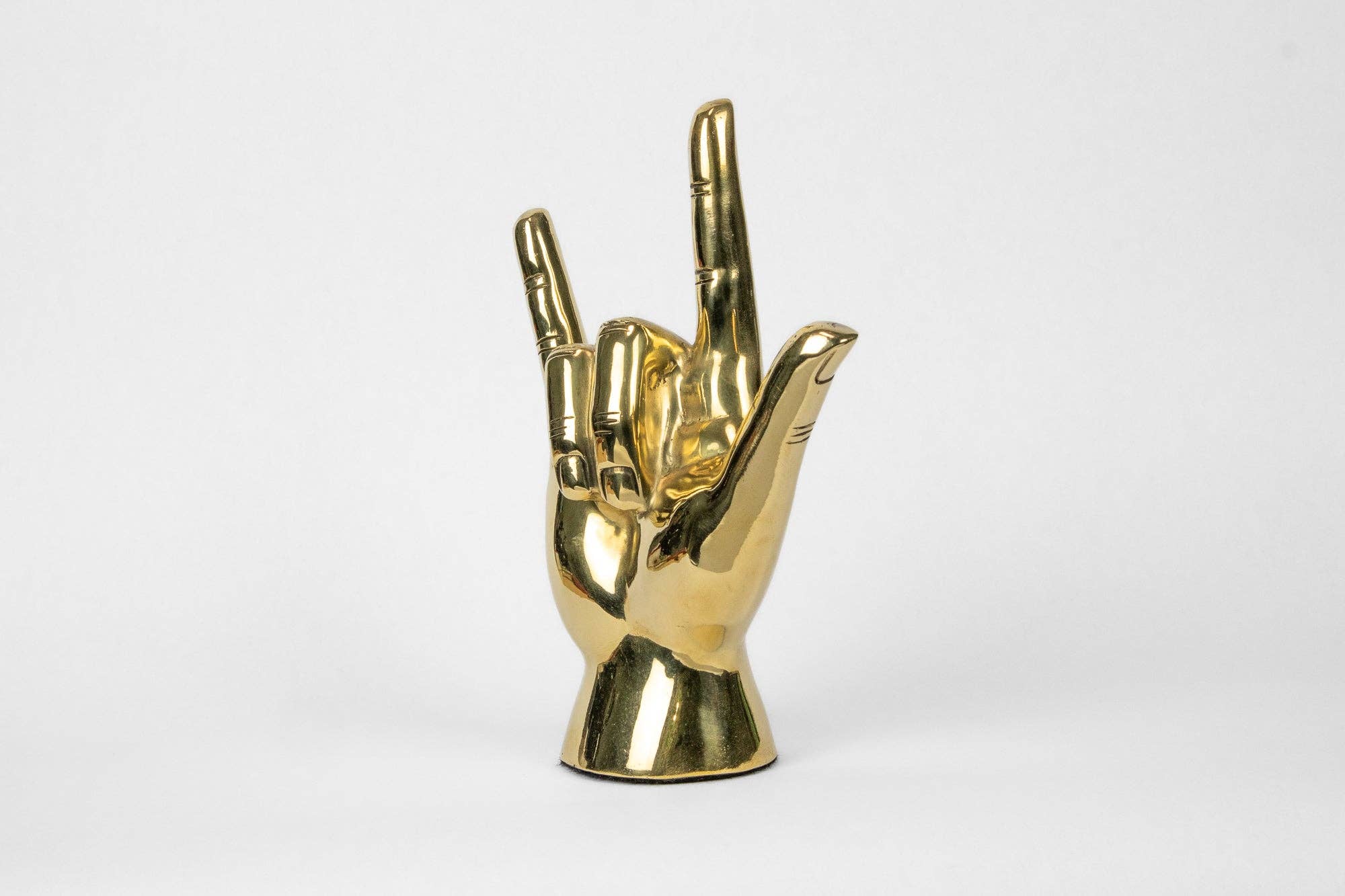 PRIZE - Wholesale Sculpture - The "I Love You" Hand Sign Sculpture in Brass5