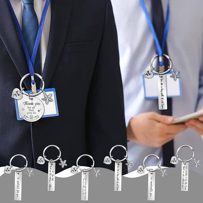 Crover - Wholesale Keychain - Unisex - “Thank You” Keychain (Assorted Design)4