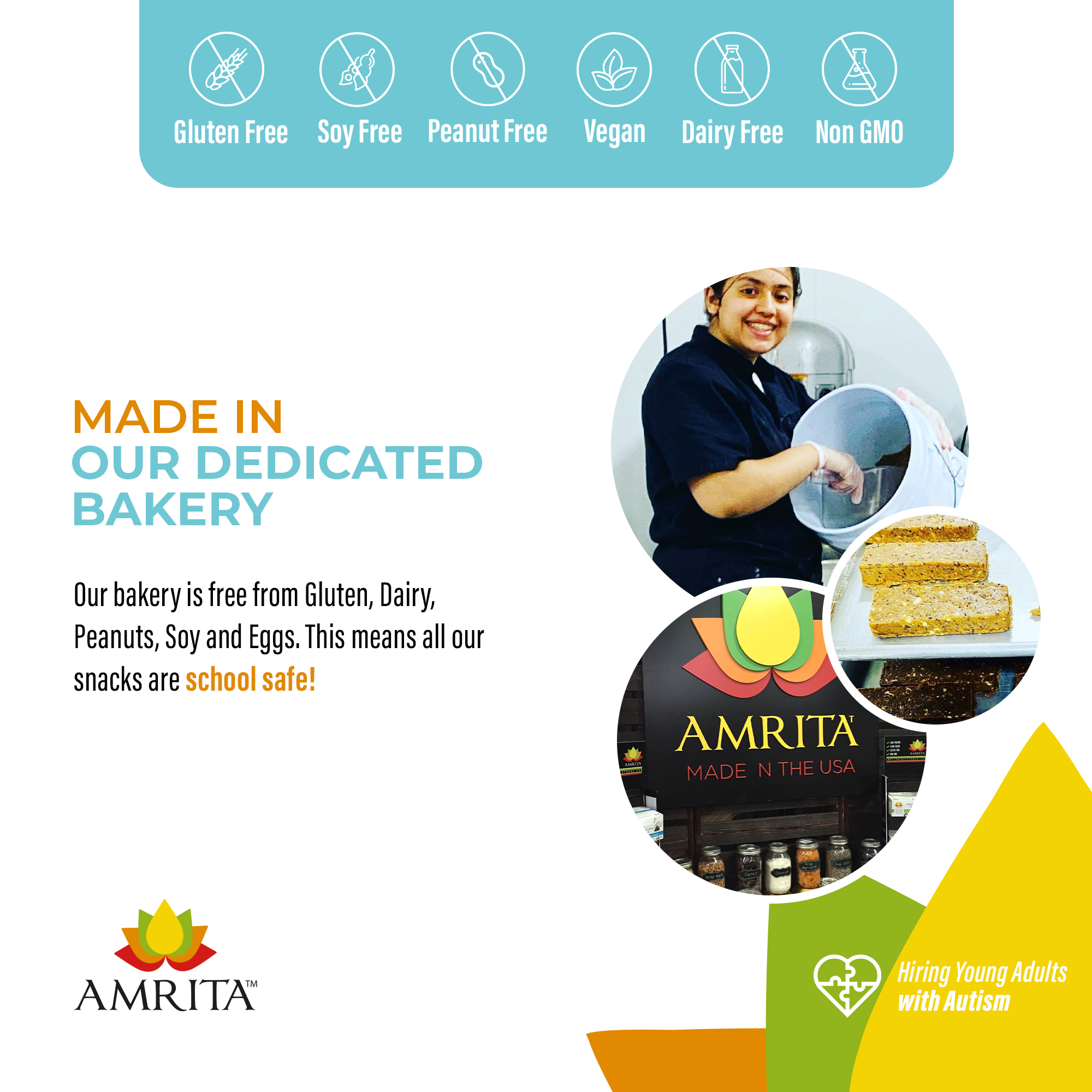 Amrita Health Foods - Venta al por mayor Barrita de aperitivo - Barritas de proteína de coco con chispas de chocolate, ricas en fibra, veganas7