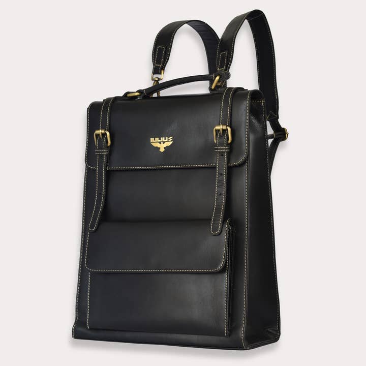 Executive Læderrygsæk til Bærbare Computere 15,6" – Business Stil – IULIUS for engroshandel hos Iulius