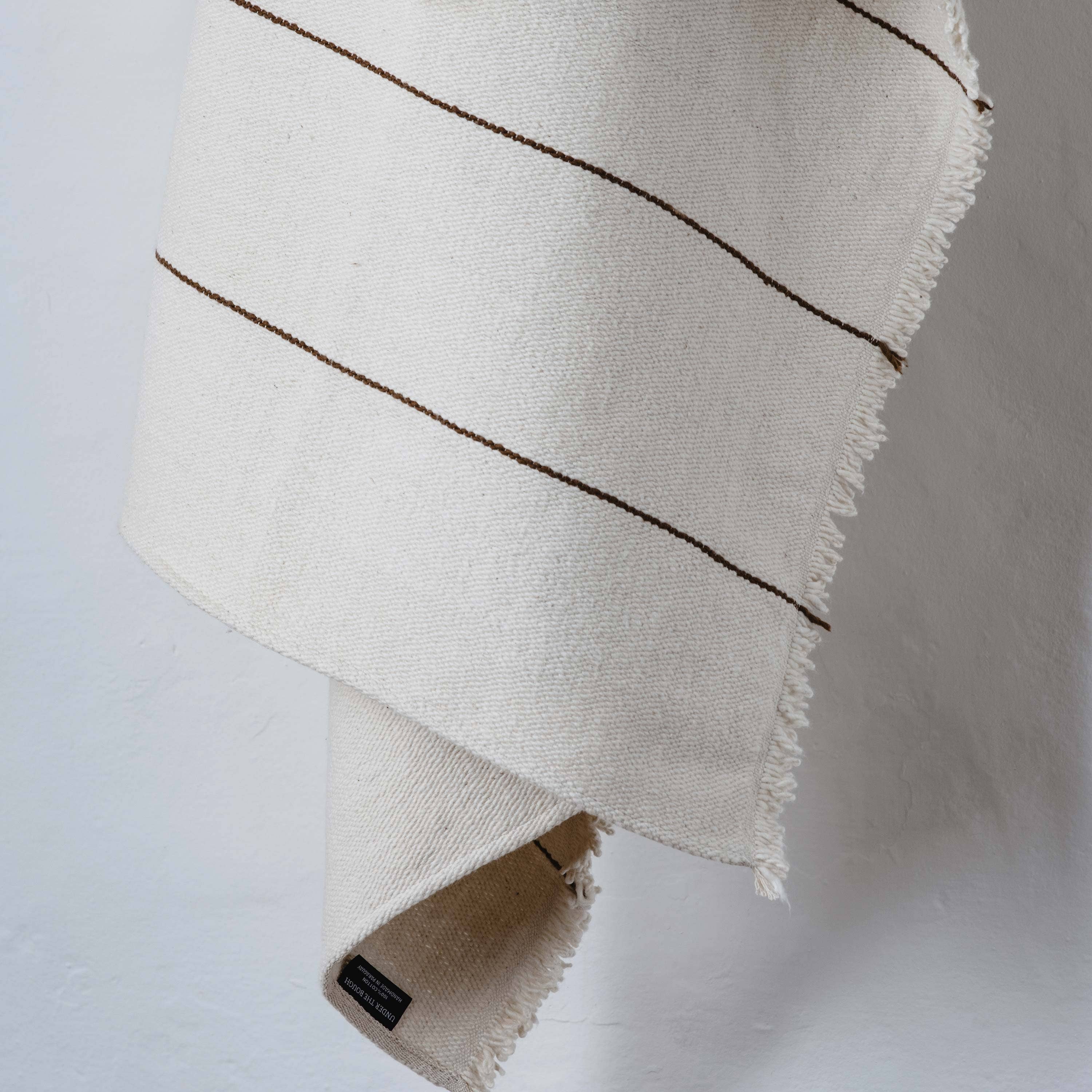 Under The Bough - Wholesale Throw Blanket - Línea Handloomed Cotton Blanket — Sepia4