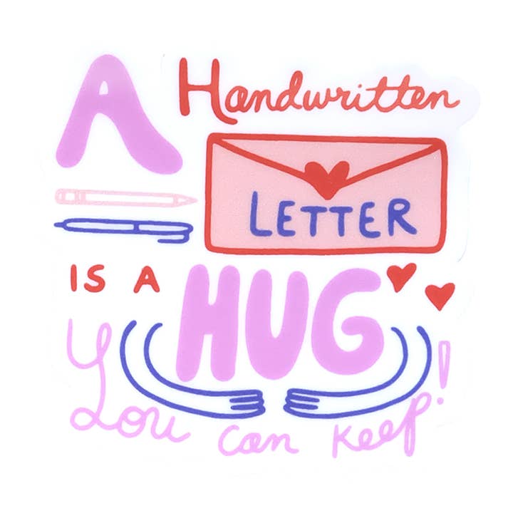 Un autocollant en forme de lettre manuscrite pour la vente par Ink Paper Crafts