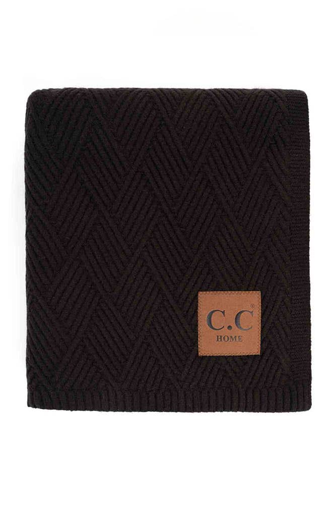 Hana - Wholesale Throw Blanket - C.C Diagonal Stripes Criss Cross Pattern Blanket2