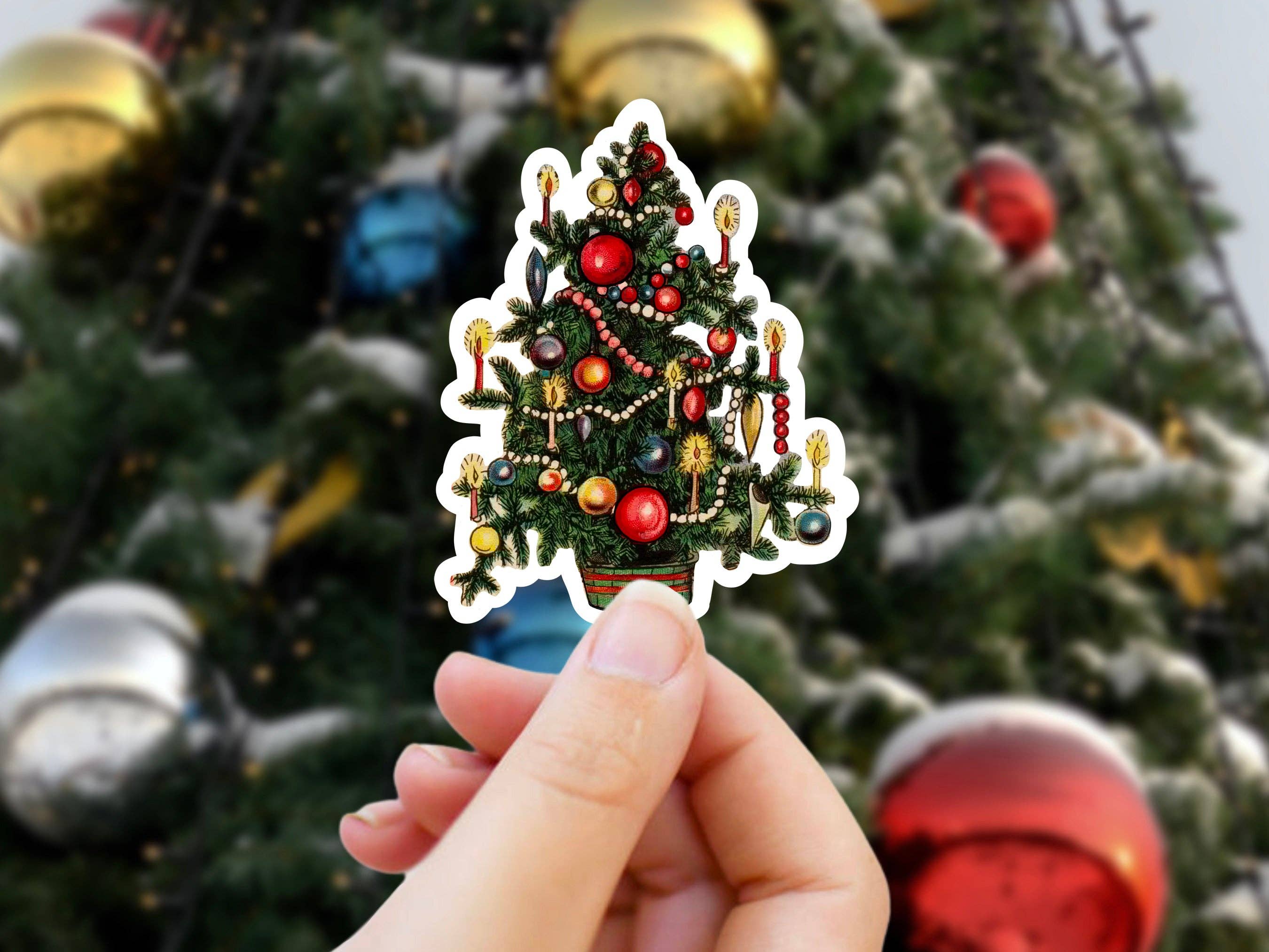 Studio Katie - Wholesale Sticker - Antique Christmas Tree Sticker