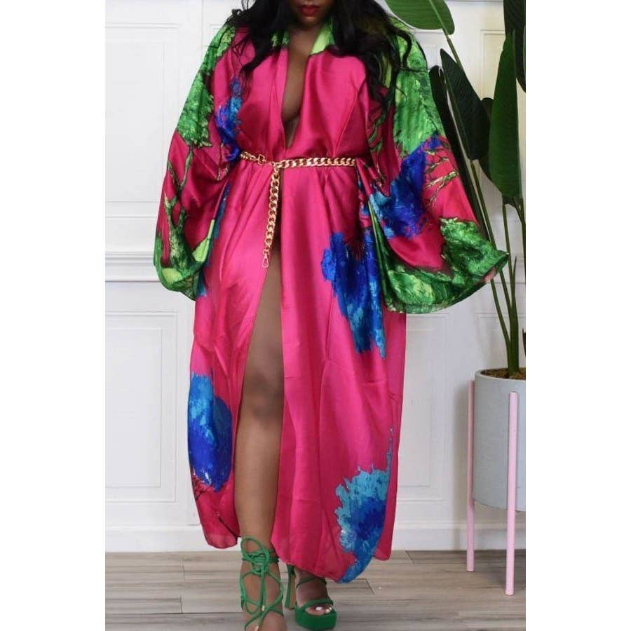 DORCAS - Wholesale Kimono - Women's - LONG SLEEVE FRONT OPEN KIMONO4