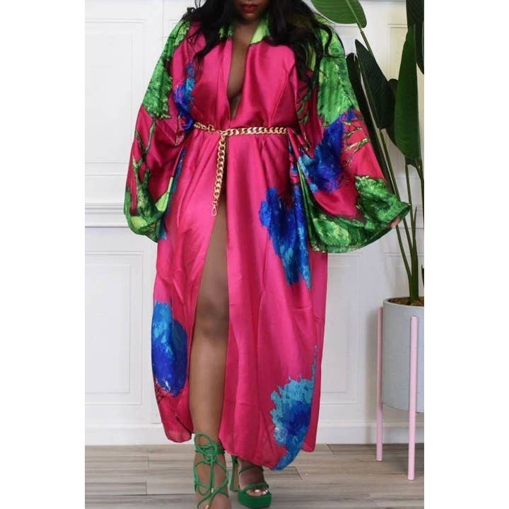 DORCAS - Wholesale Kimono - Women's - LONG SLEEVE FRONT OPEN KIMONO4