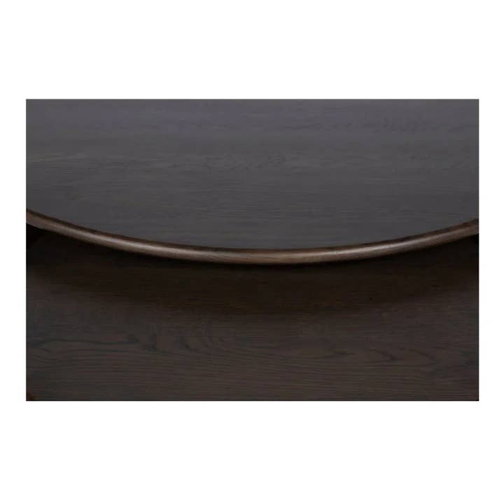 LOOMLAN - Wholesale Coffee Table - Penny Solid Oak Top Round Coffee Table12