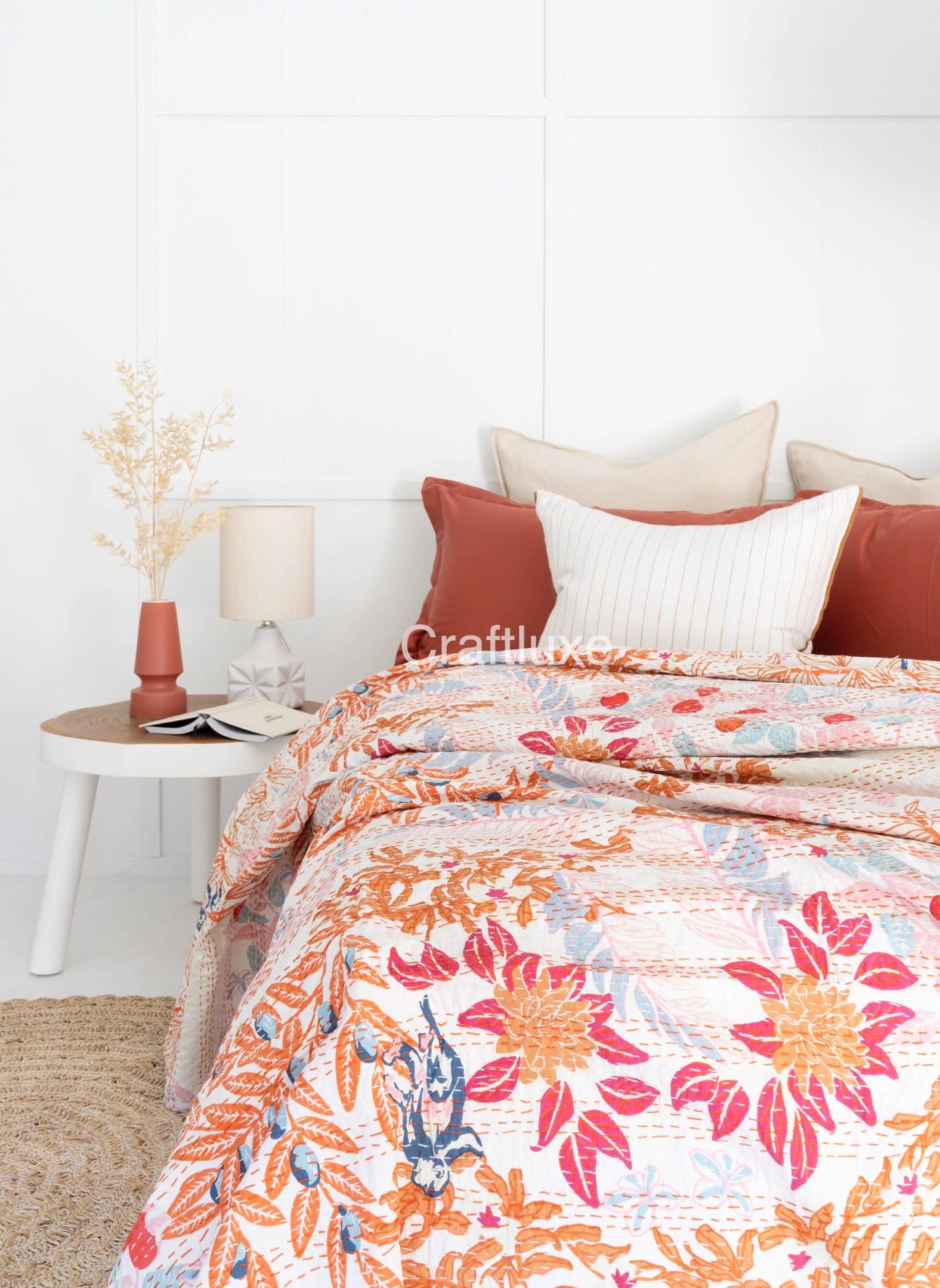 Linen Connections – wholesale Täcke – Kantha täcke indiska täcke block Print täcke överkast0