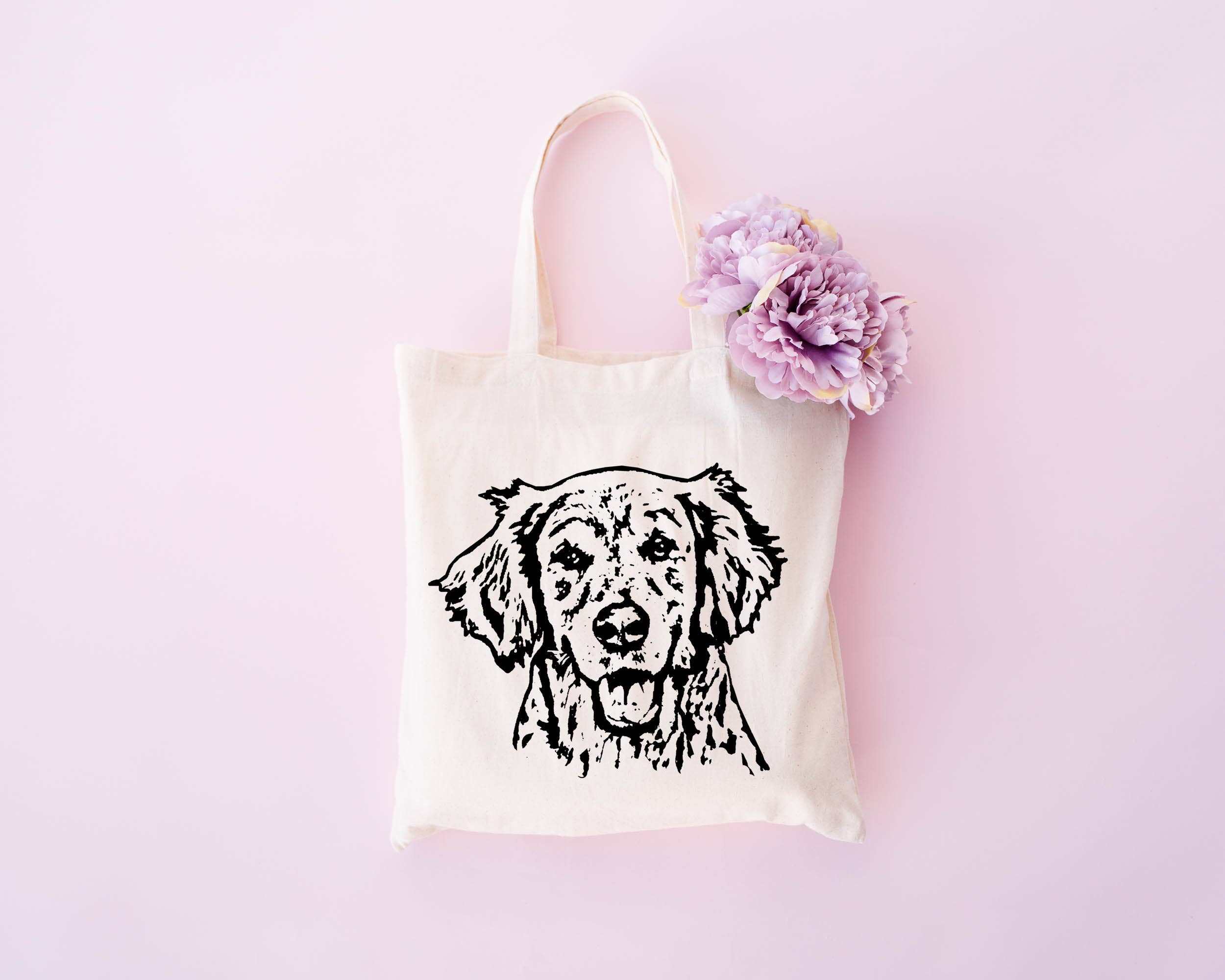 Spicy Kitten Designs - Wholesale Tote Bag - Unisex - Golden Retriever - Dog Tote Bag2