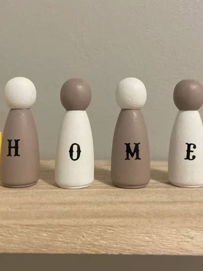 HOME decorative peg doll set for wholesale by The Little Bit Personal Co