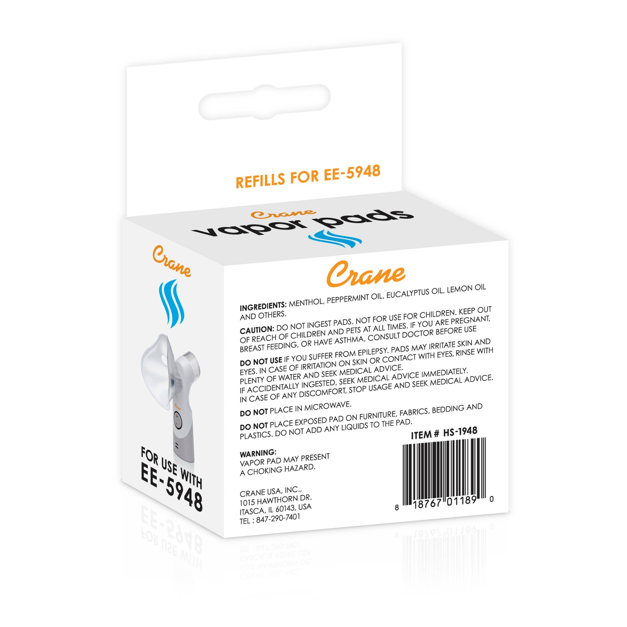 Crane Baby - Wholesale Incense - Crane Vapor Pads for EE-5948 Inhaler1