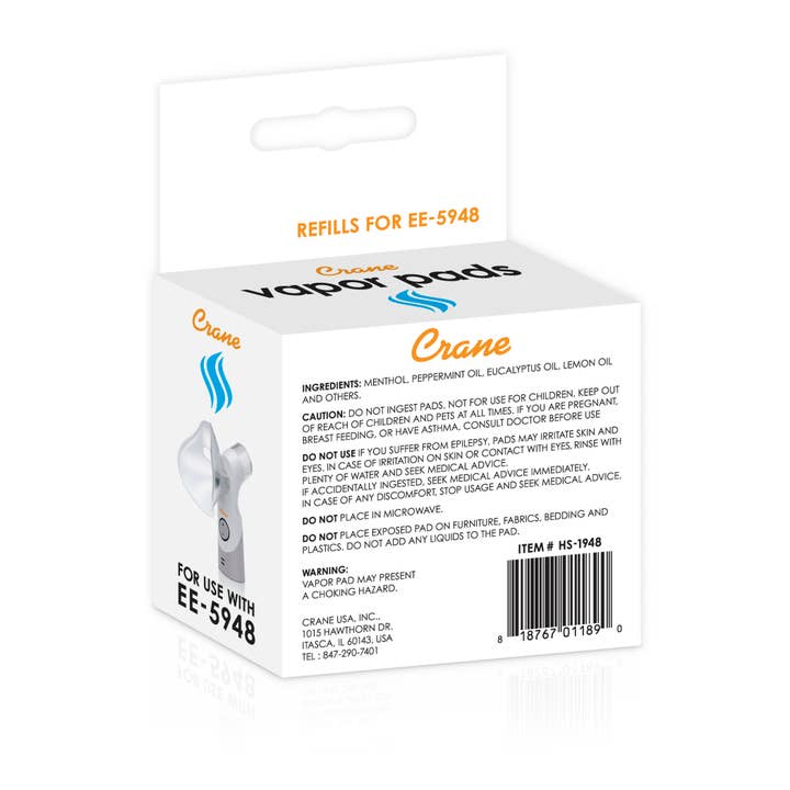Crane Baby - Wholesale Incense - Crane Vapor Pads for EE-5948 Inhaler1