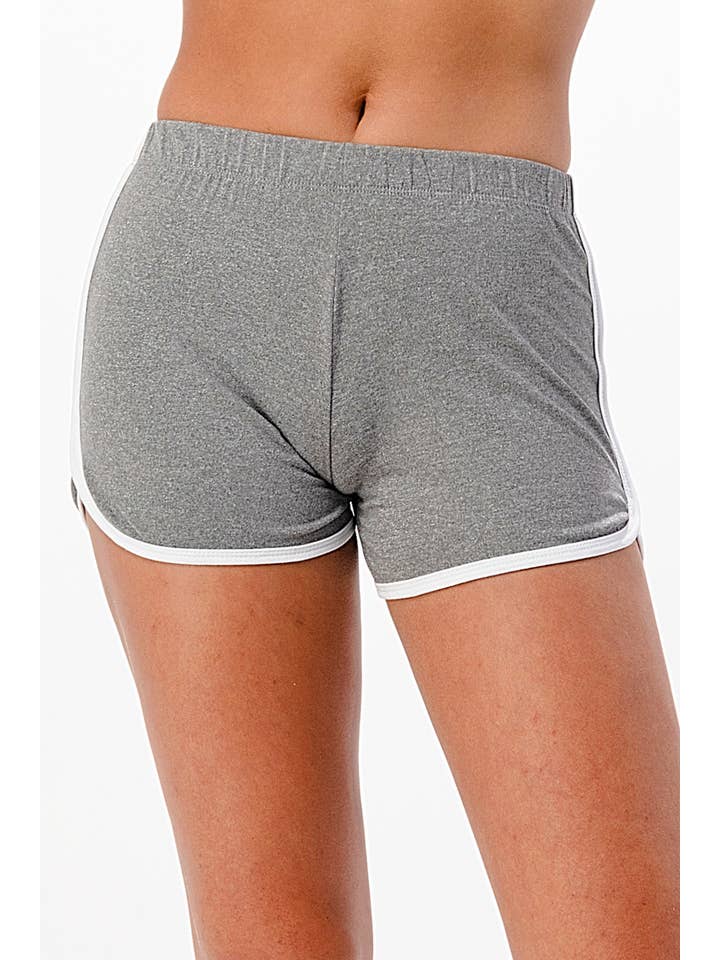 Lime All the Time - Wholesale Shorts - Women's - Solid Colored Shorts with White In-Seam Piping8