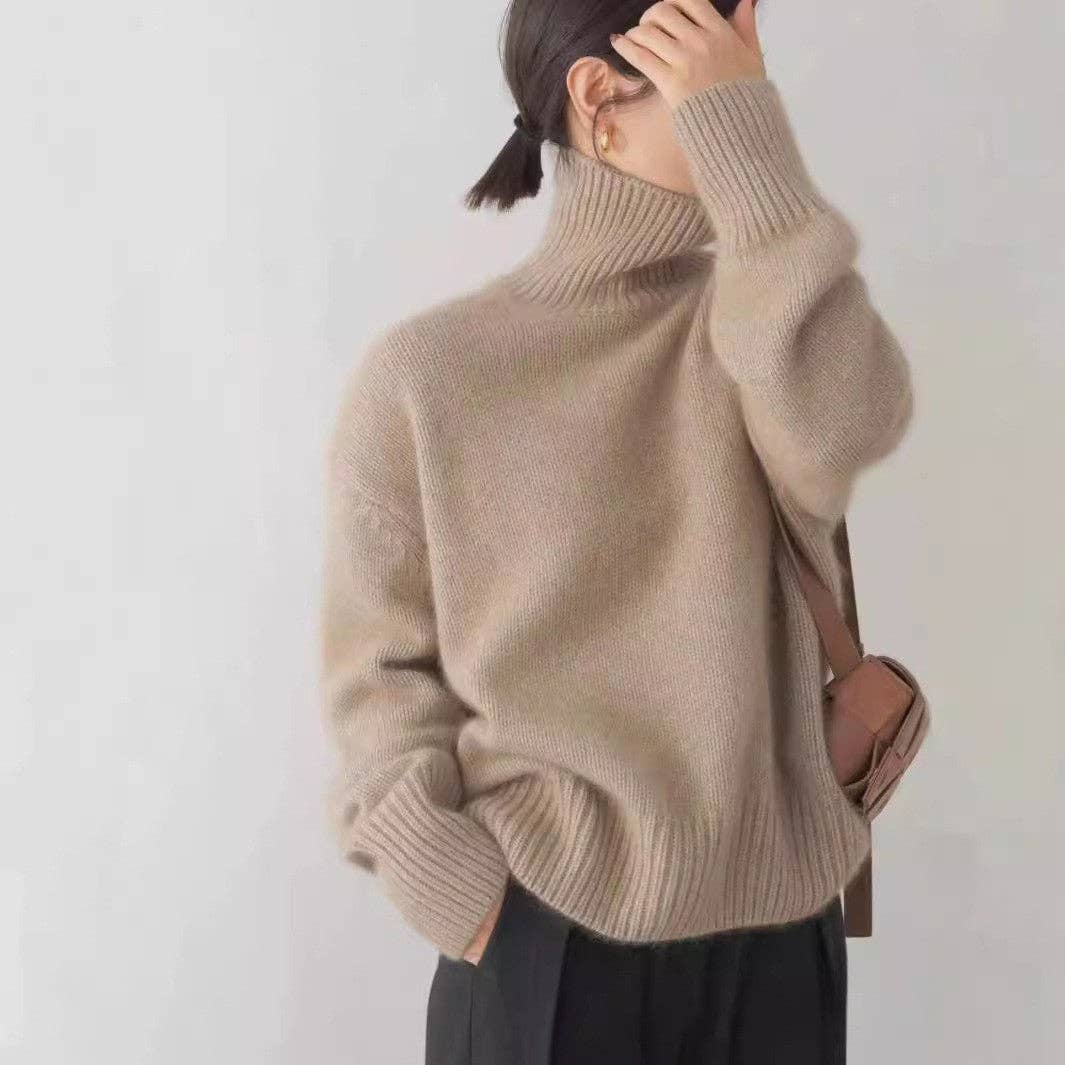 Marayn - Wholesale Knitted jumper – Women′s - Soft Knit Turtleneck Cozy Chic Korean Style (Copy)1