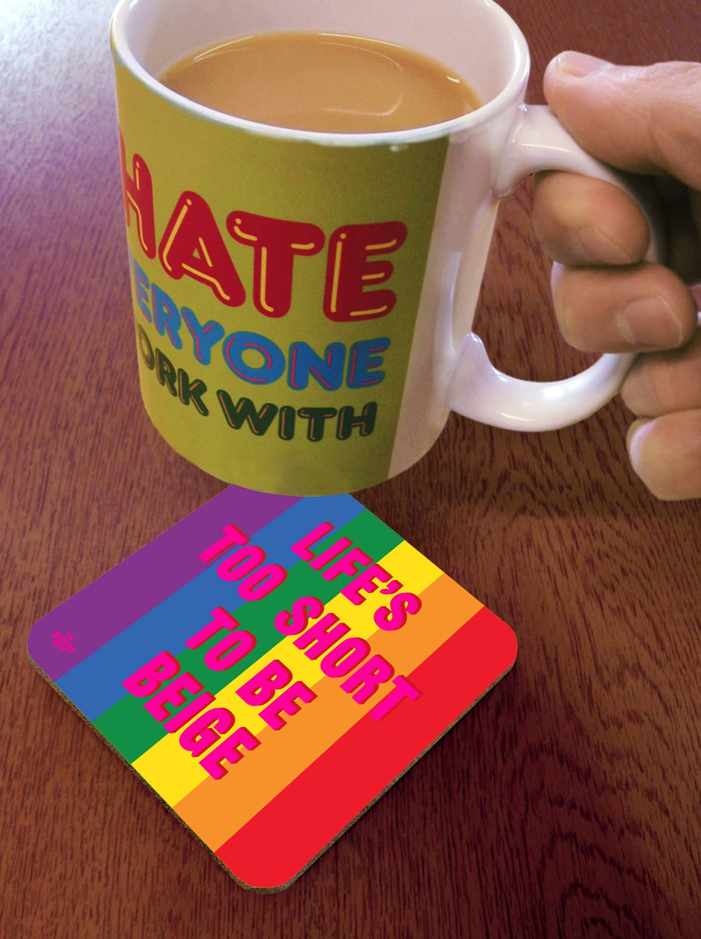 Brainbox Candy – wholesale Coasters – Funny Gift - Life Is Too Short Coaster By Real Hackney Dave1