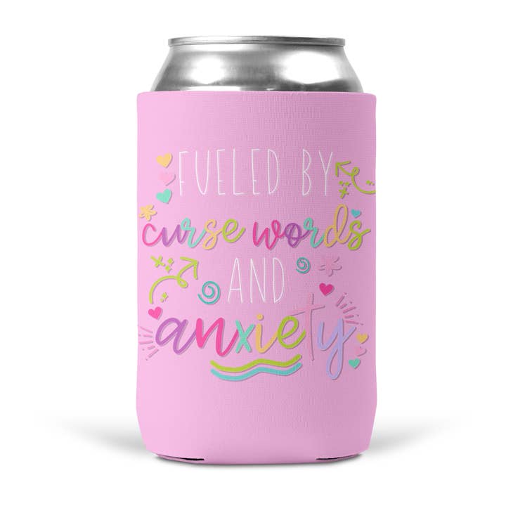 tcbco - Wholesale Drink Huggers & Koozies - Fueled By Curse Words And Anxiety Koozie4