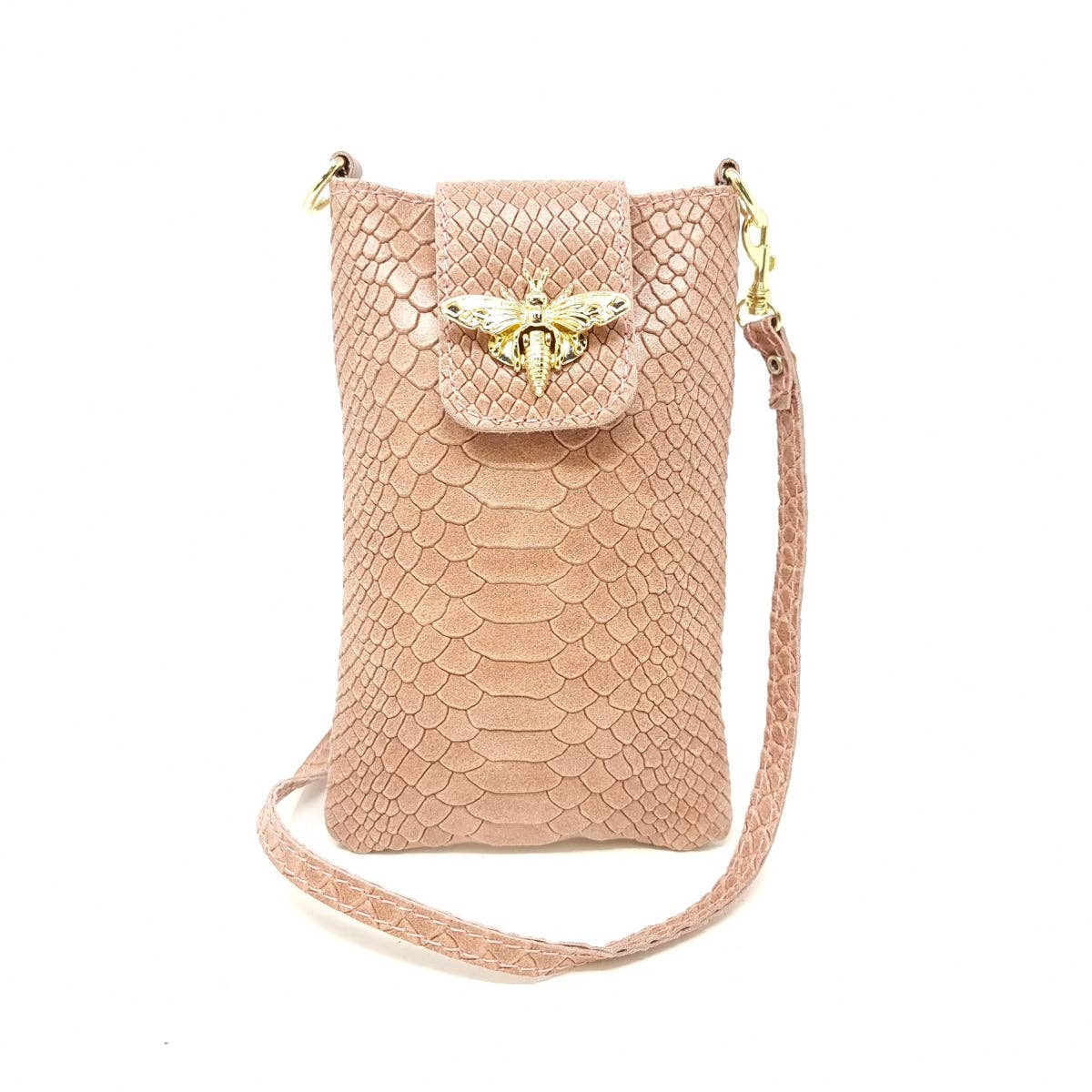 German Fuentes Handbags - Wholesale Crossbody Bag - Women's - GF117O GENUINE ITALIAN LEATHER CROC EMBOSSED CROSSBODY BAG11