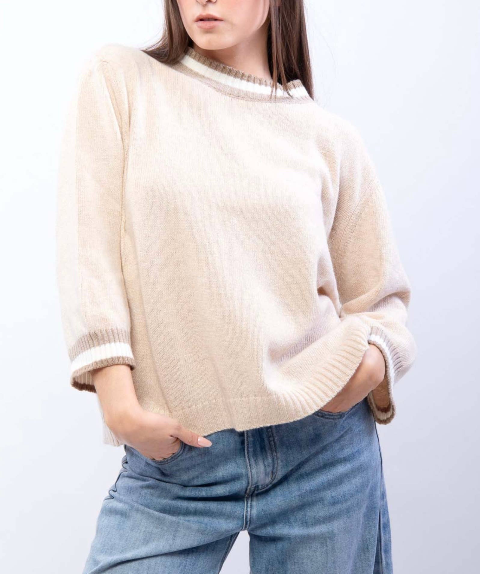 Kis 2 - Wholesale Knit Sweater - Women's - Women's wool and cashmere blend sweater0