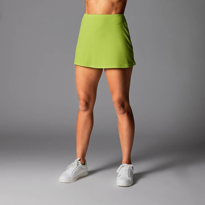 Jupe-short sport vert citron pour la vente par Tavi